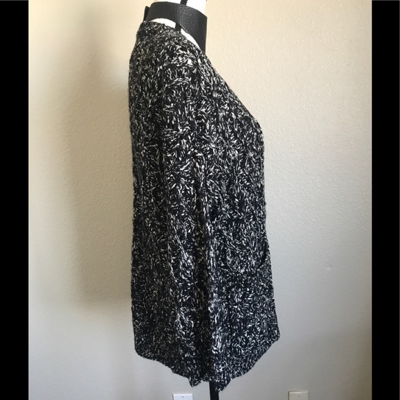 NWT RVCA Brody Black White Cardigan Sweater - Picture 5 of 8